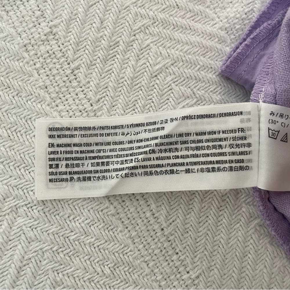 Abercrombie Linen blend trousers in Lilac - Picture 6 of 6